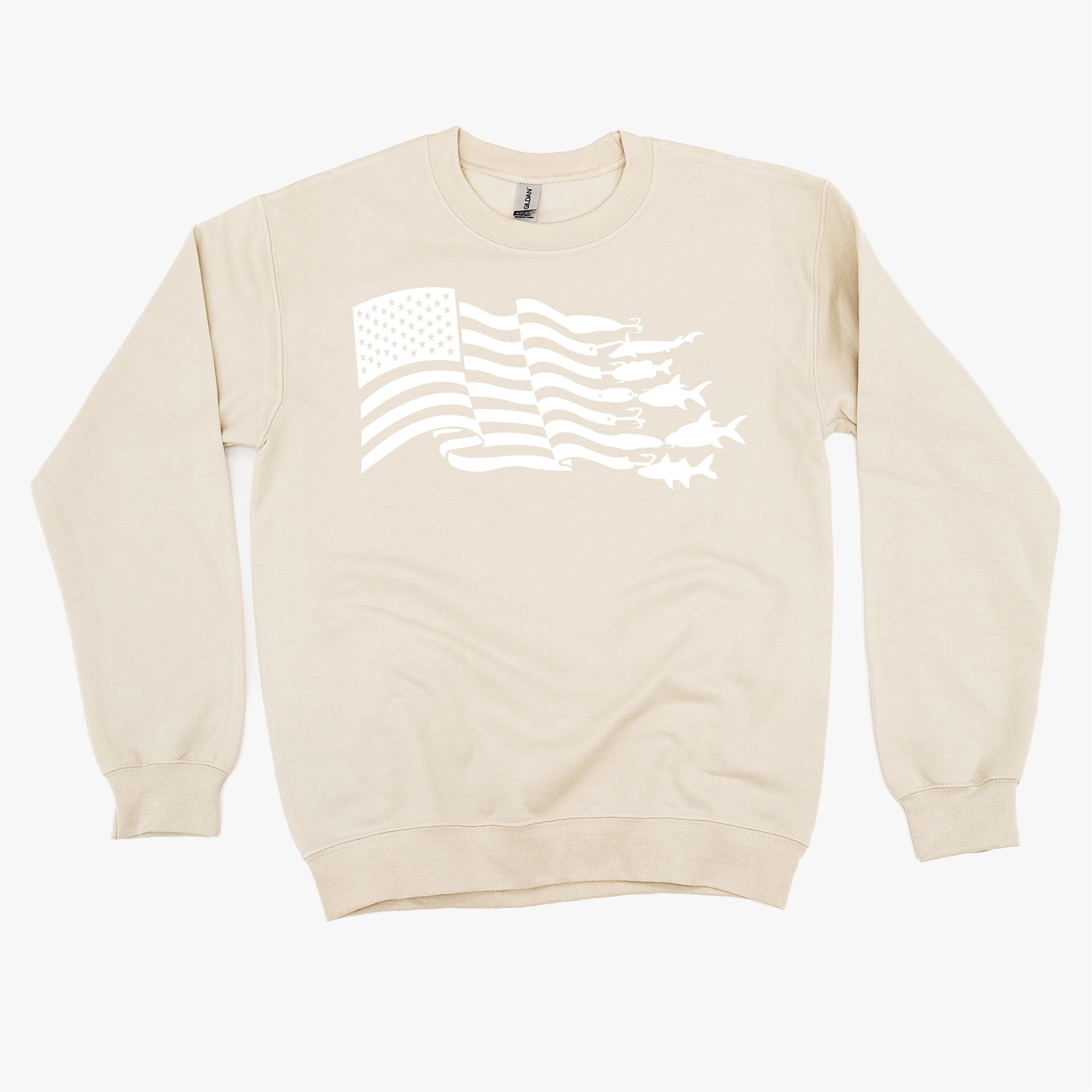 Fishing Flag - BASIC Fleece Little Mama Shirt Shop LLC