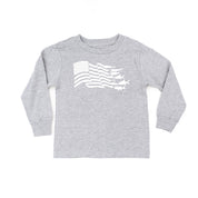 Fishing Flag - LONG SLEEVE Child Tee Little Mama Shirt Shop