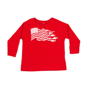 Fishing Flag - LONG SLEEVE Child Tee Little Mama Shirt Shop