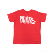 Fishing Flag - Child Tee Little Mama Shirt Shop