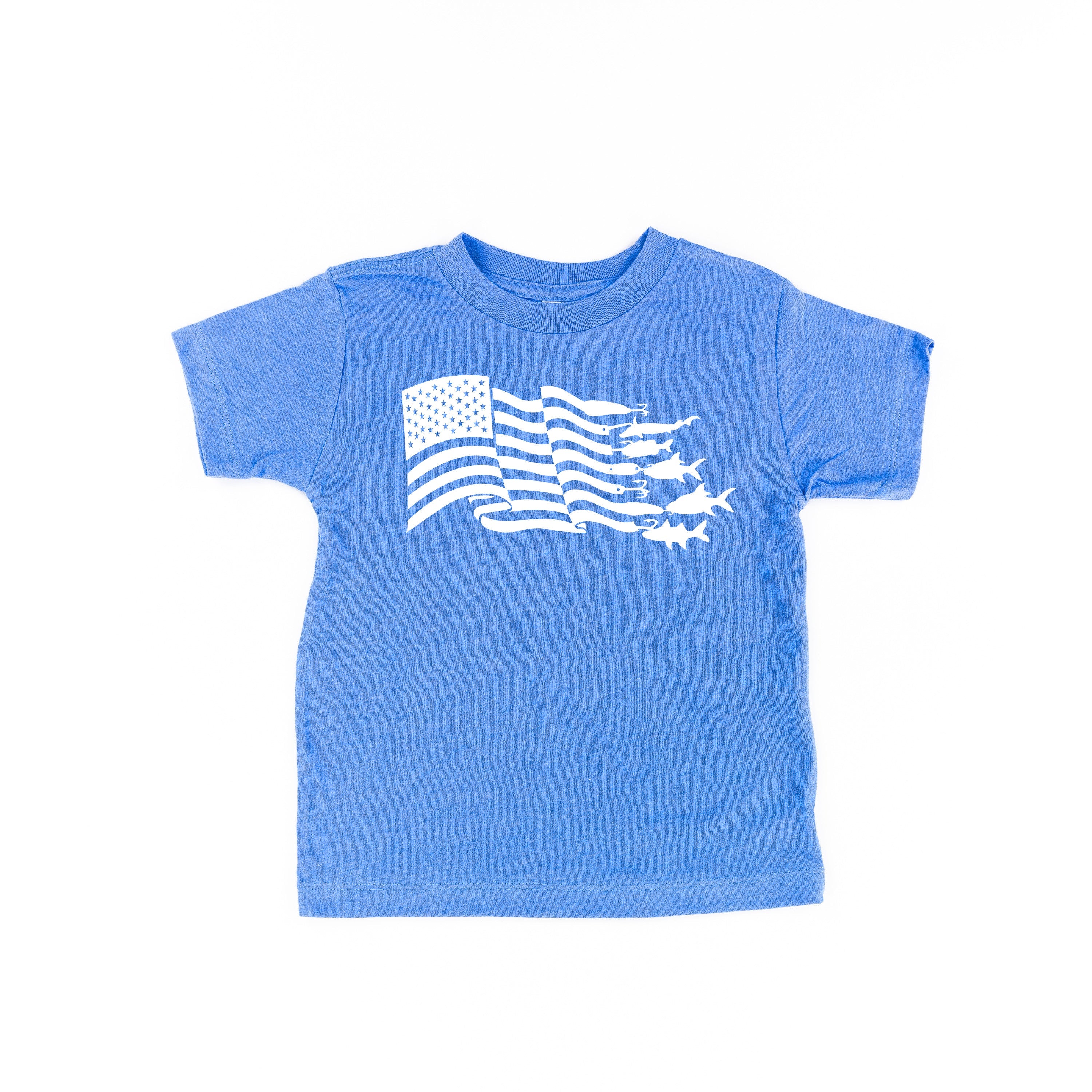Fishing Flag - Child Tee Little Mama Shirt Shop