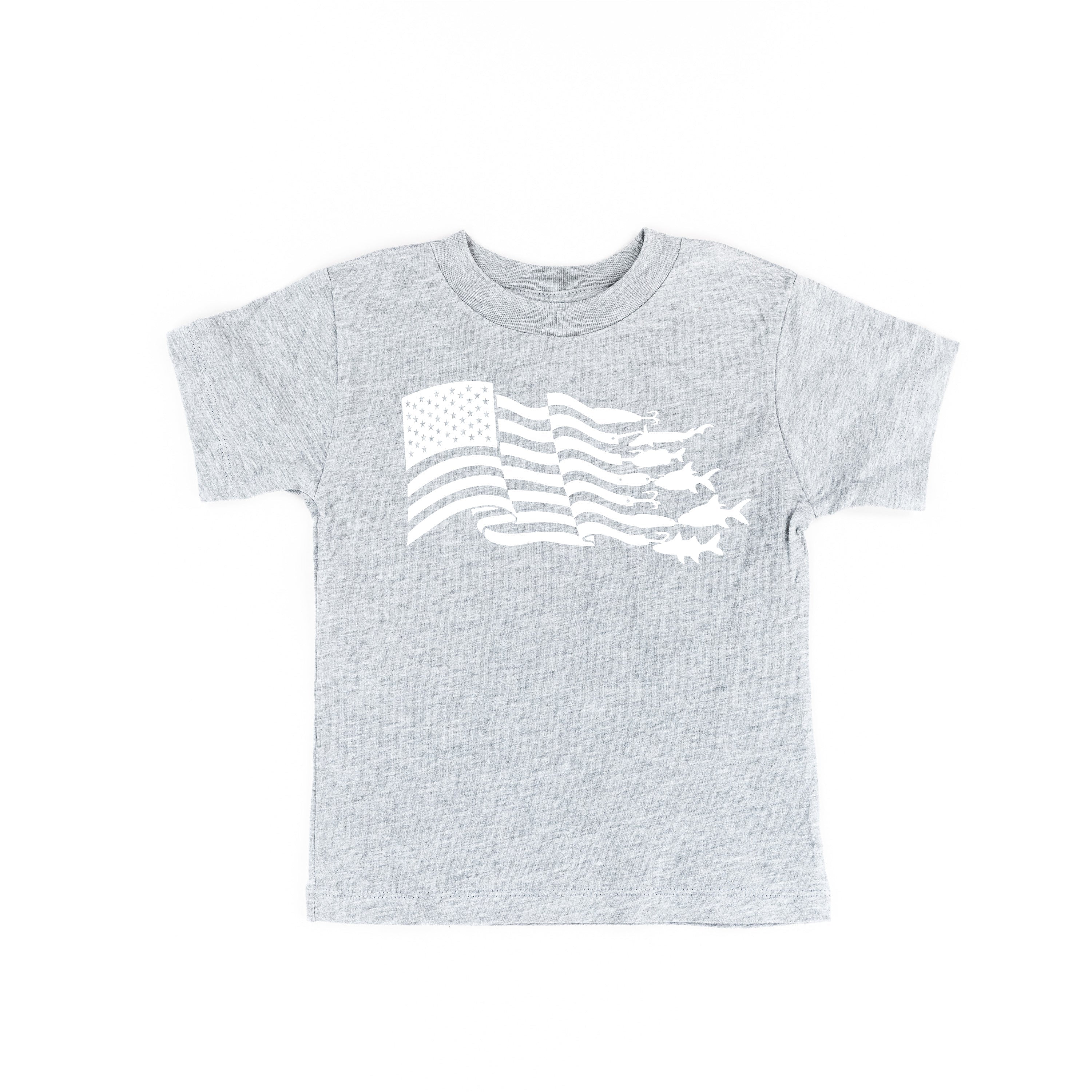 Fishing Flag - Child Tee Little Mama Shirt Shop