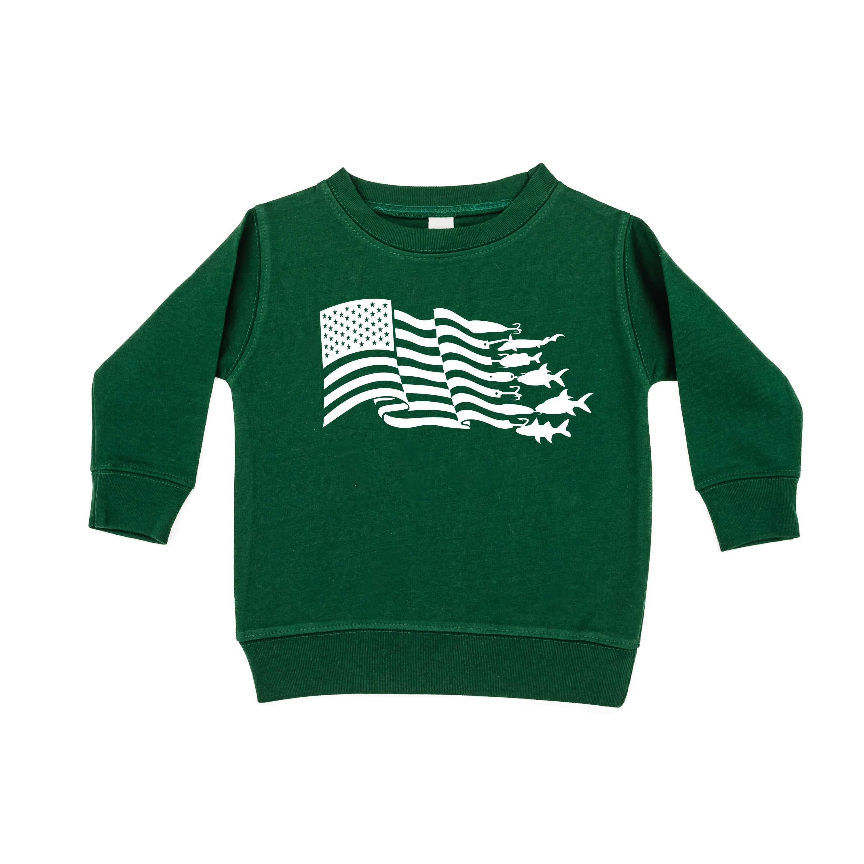 Fishing Flag - Child Sweater Little Mama Shirt Shop