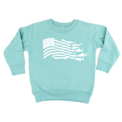 Fishing Flag - Child Sweater Little Mama Shirt Shop
