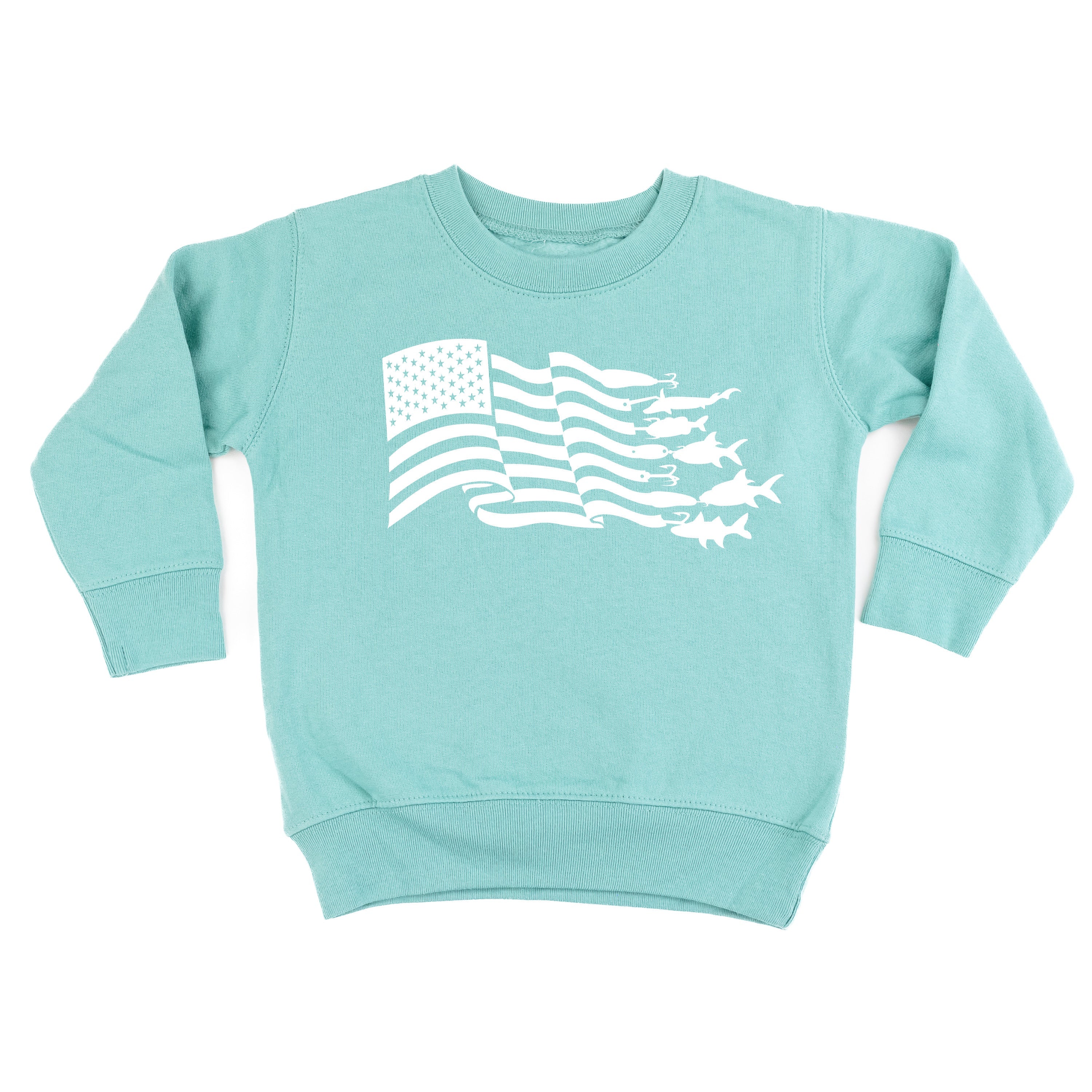 Fishing Flag - Child Sweater Little Mama Shirt Shop