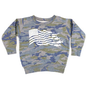Fishing Flag - Child Sweater Little Mama Shirt Shop