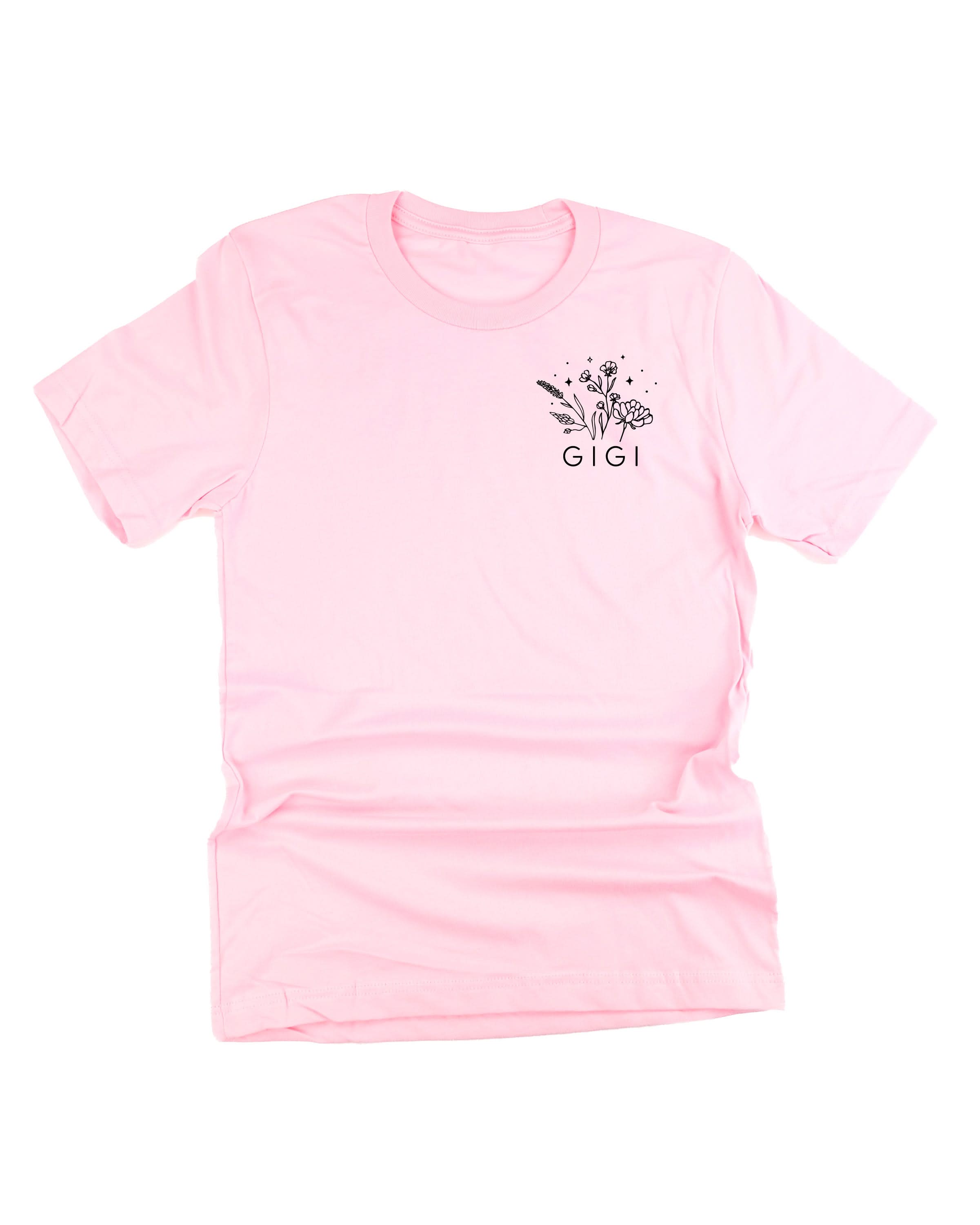 "_____" - Bouquet (pocket) - (Choose Your Name) - Unisex Tee Little Mama Shirt Shop