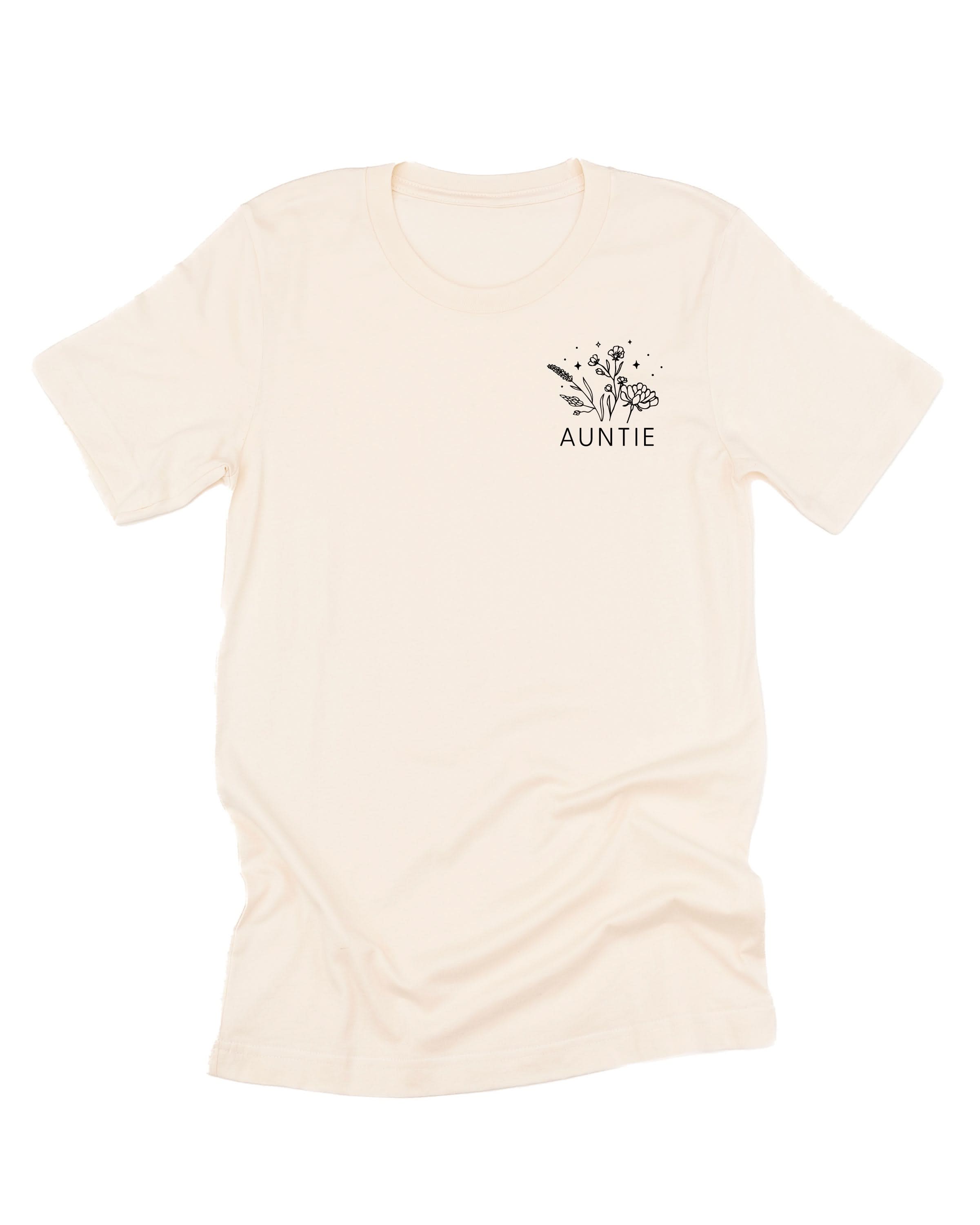 "_____" - Bouquet (pocket) - (Choose Your Name) - Unisex Tee Little Mama Shirt Shop