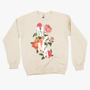 Colorful Florals - MAMA - BASIC Fleece Little Mama Shirt Shop LLC