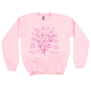 Motherhood Florals - Some Days I Thrive Other Days I Survive - BASIC Fleece Little Mama Shirt Shop LLC