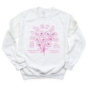 Motherhood Florals - Some Days I Thrive Other Days I Survive - BASIC Fleece Little Mama Shirt Shop LLC