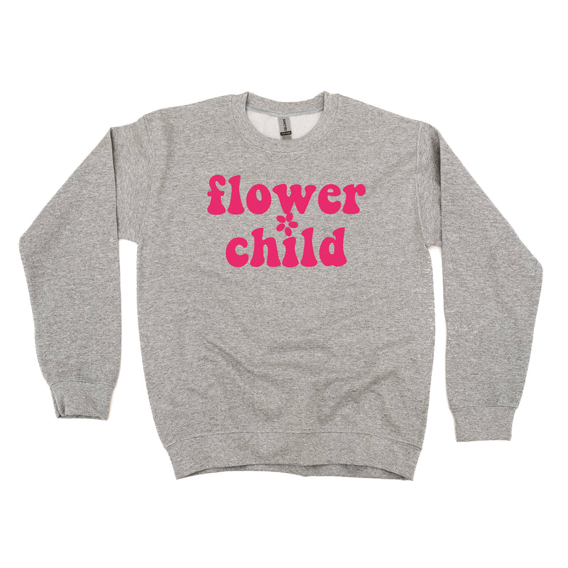FLOWER CHILD - BASIC FLEECE CREWNECK