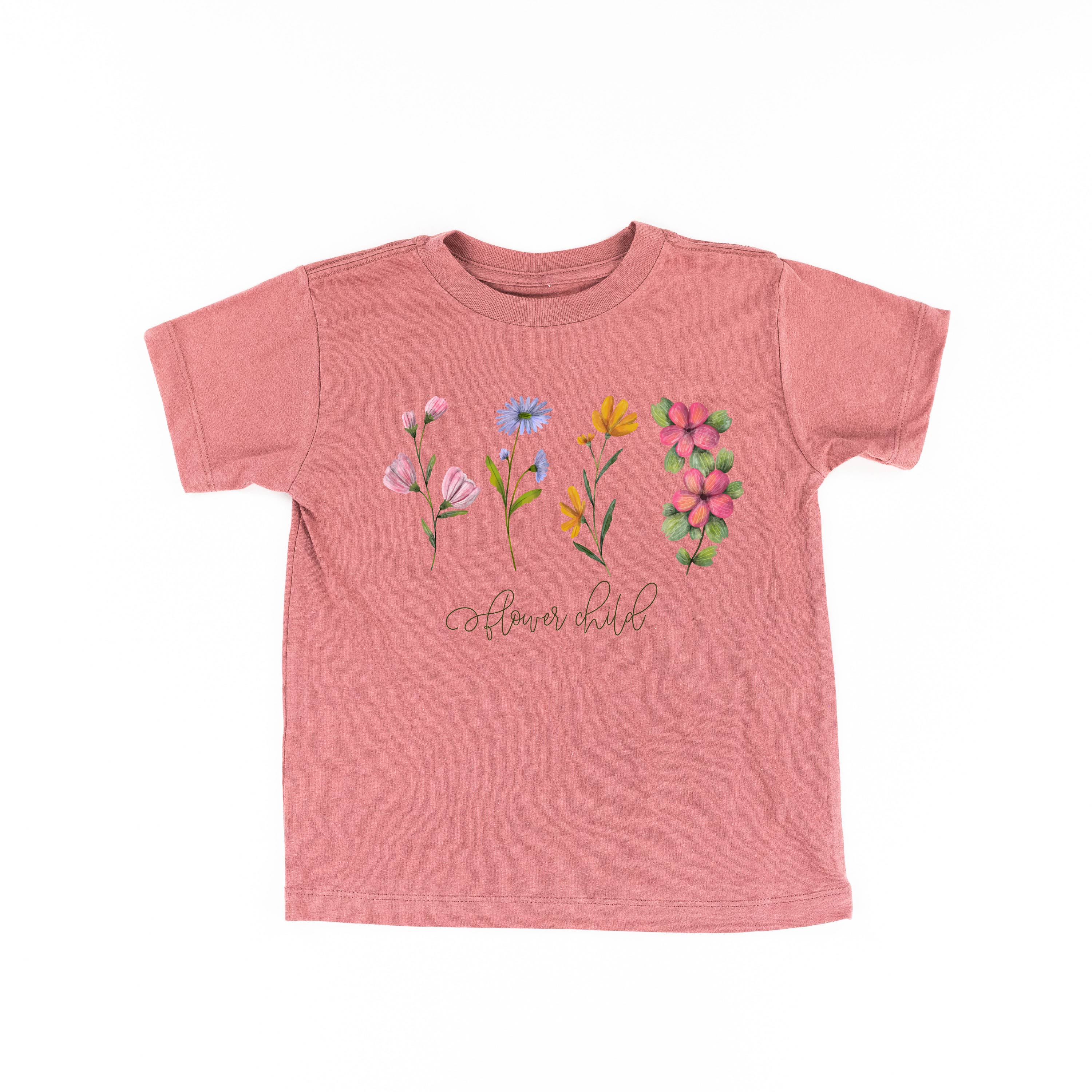 Flower Child - Child Tee Little Mama Shirt Shop
