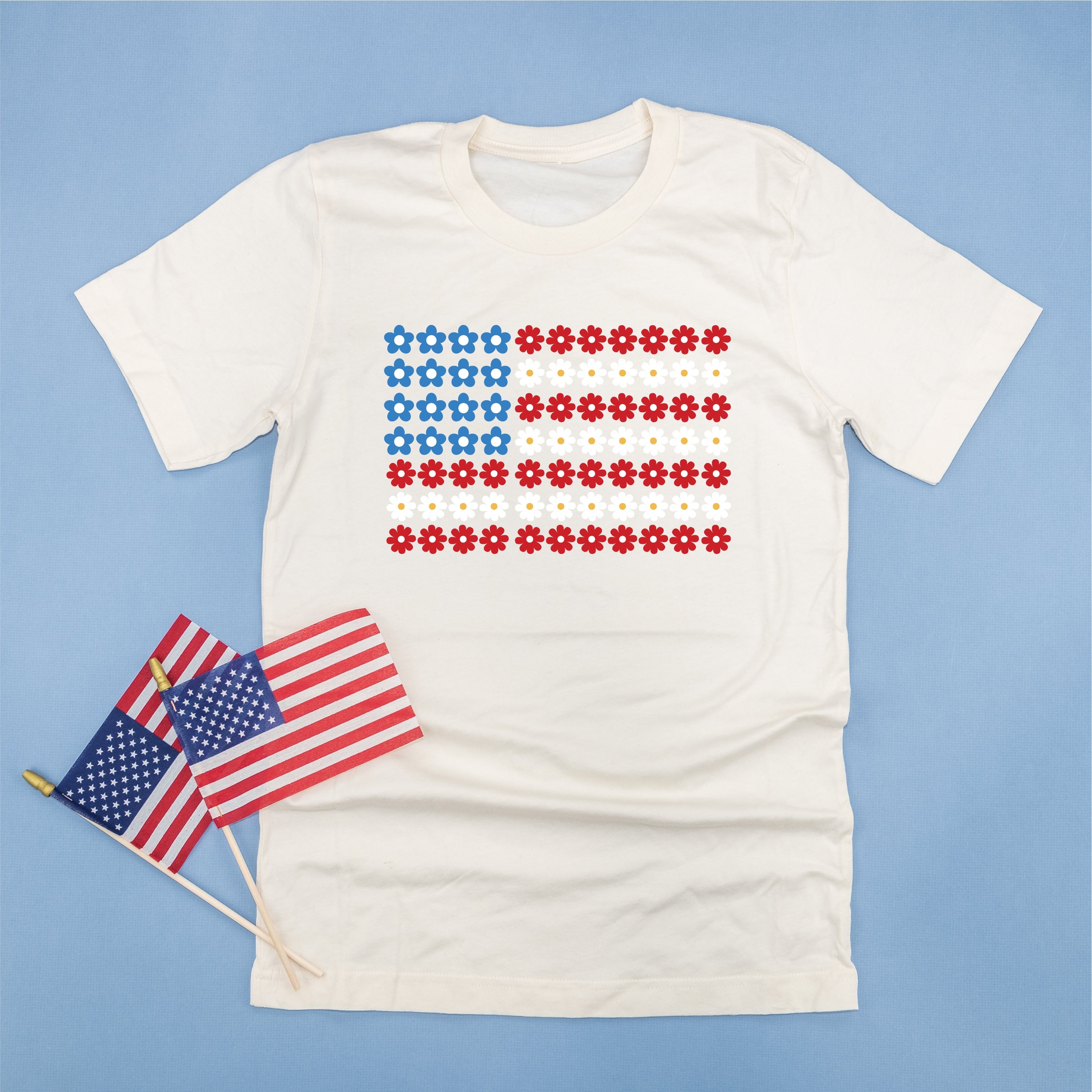 Flower Flag - Unisex Tee Little Mama Shirt Shop