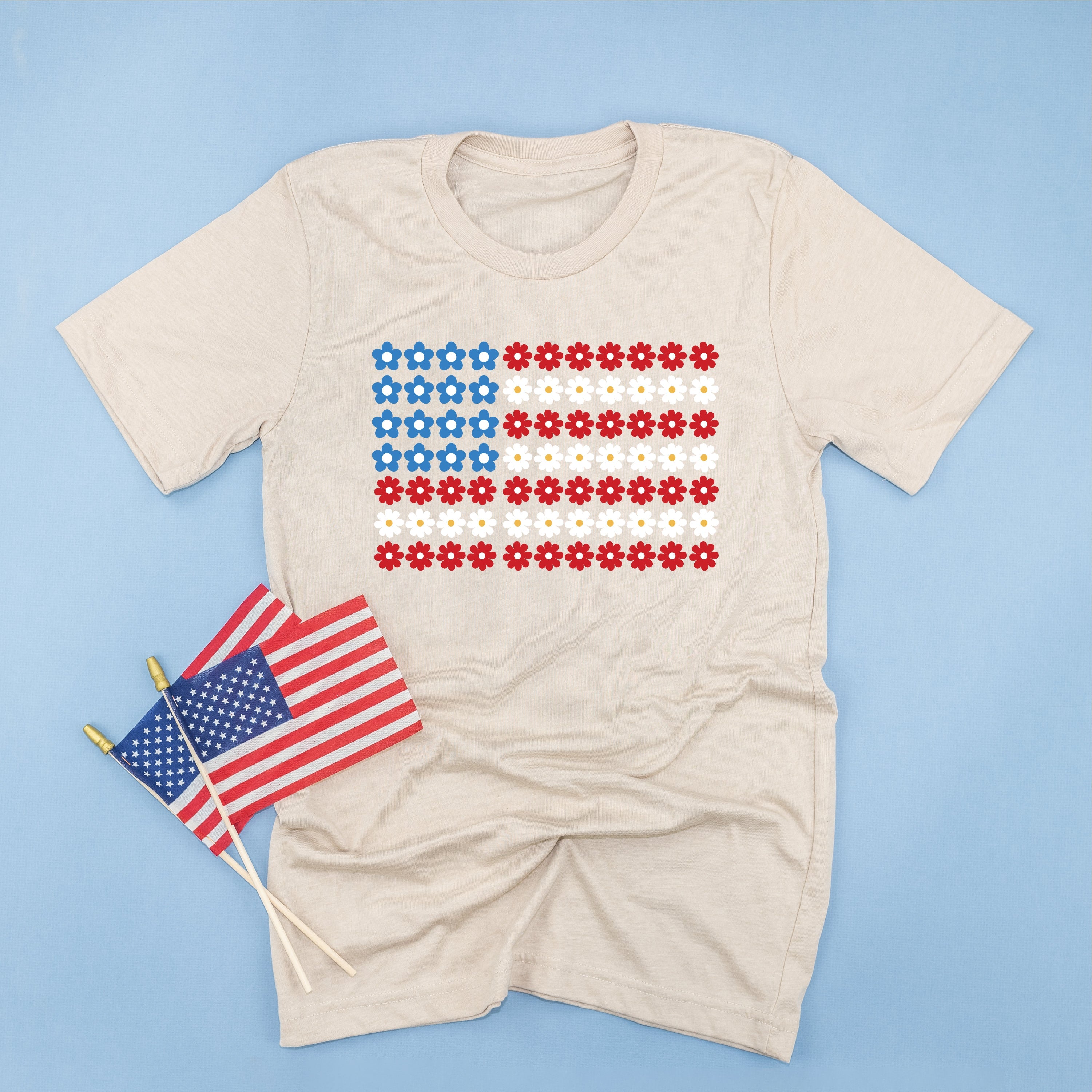 Flower Flag - Unisex Tee Little Mama Shirt Shop
