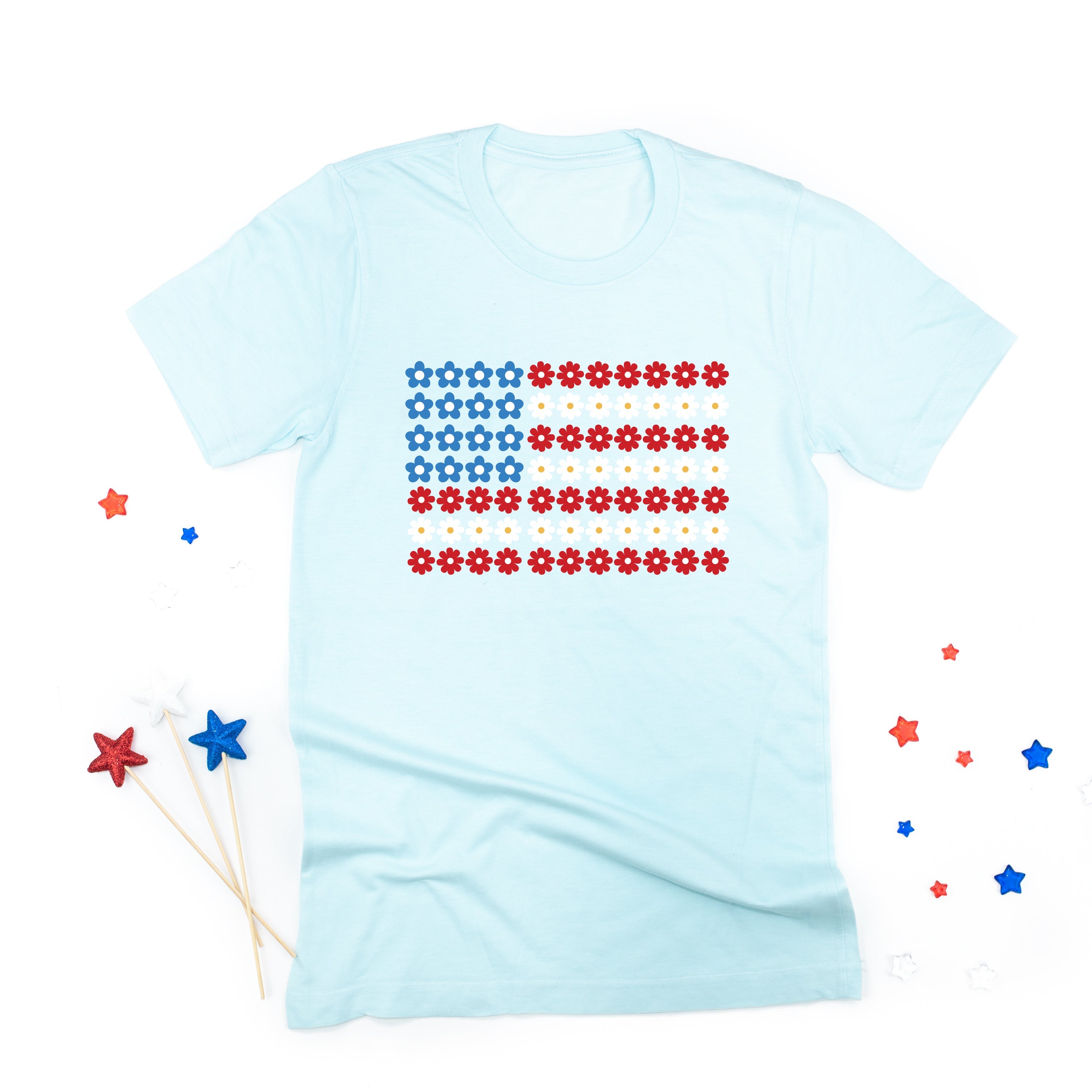 Flower Flag - Unisex Tee Little Mama Shirt Shop