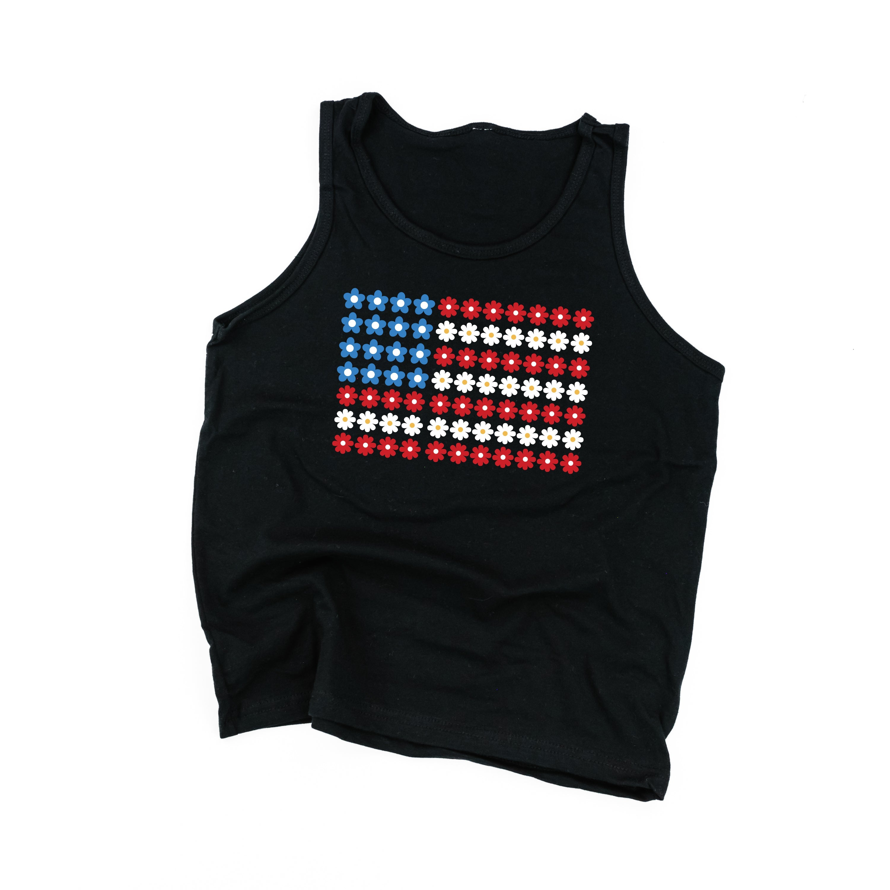 Flower Flag - Child Jersey TANK Little Mama Shirt Shop
