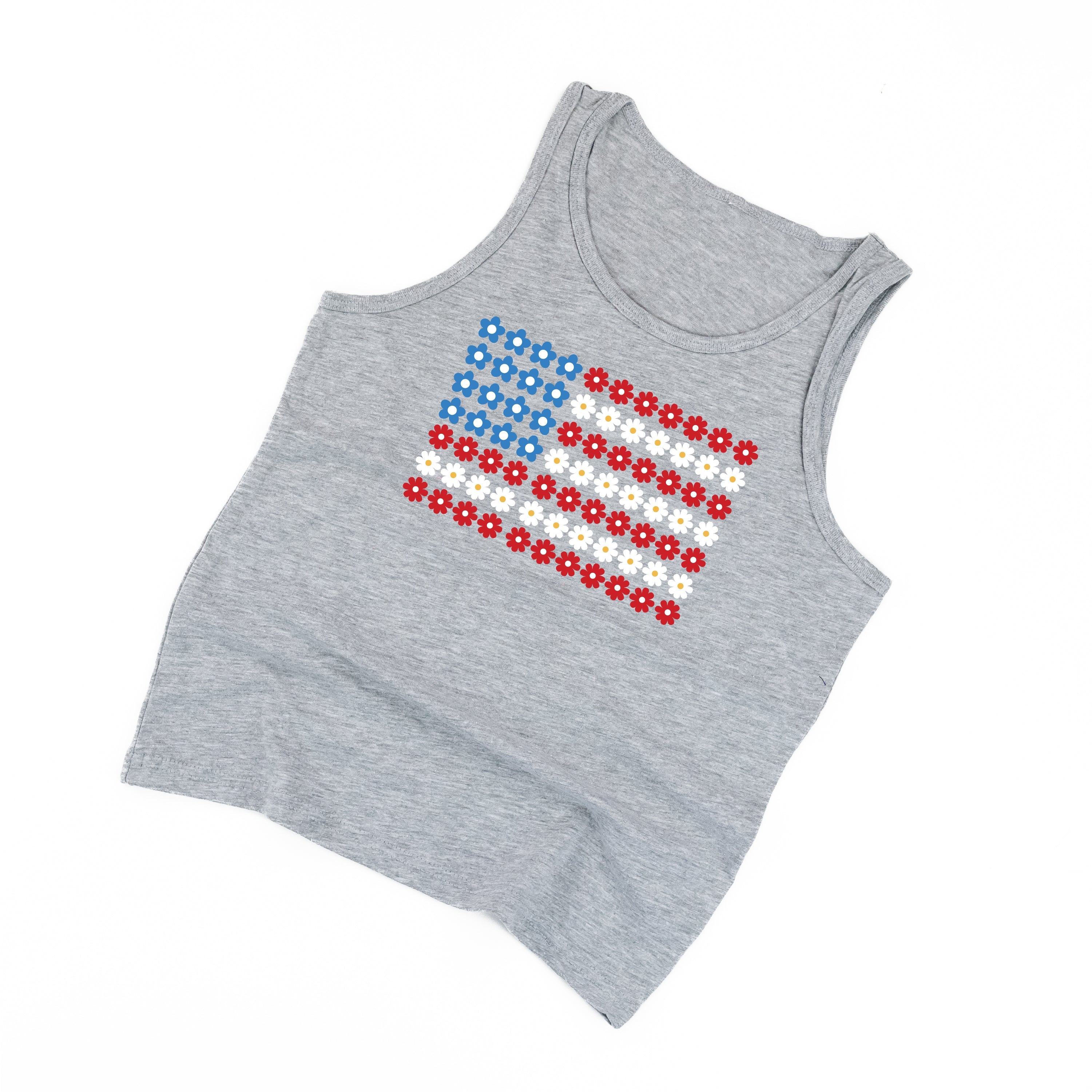 Flower Flag - Child Jersey TANK Little Mama Shirt Shop