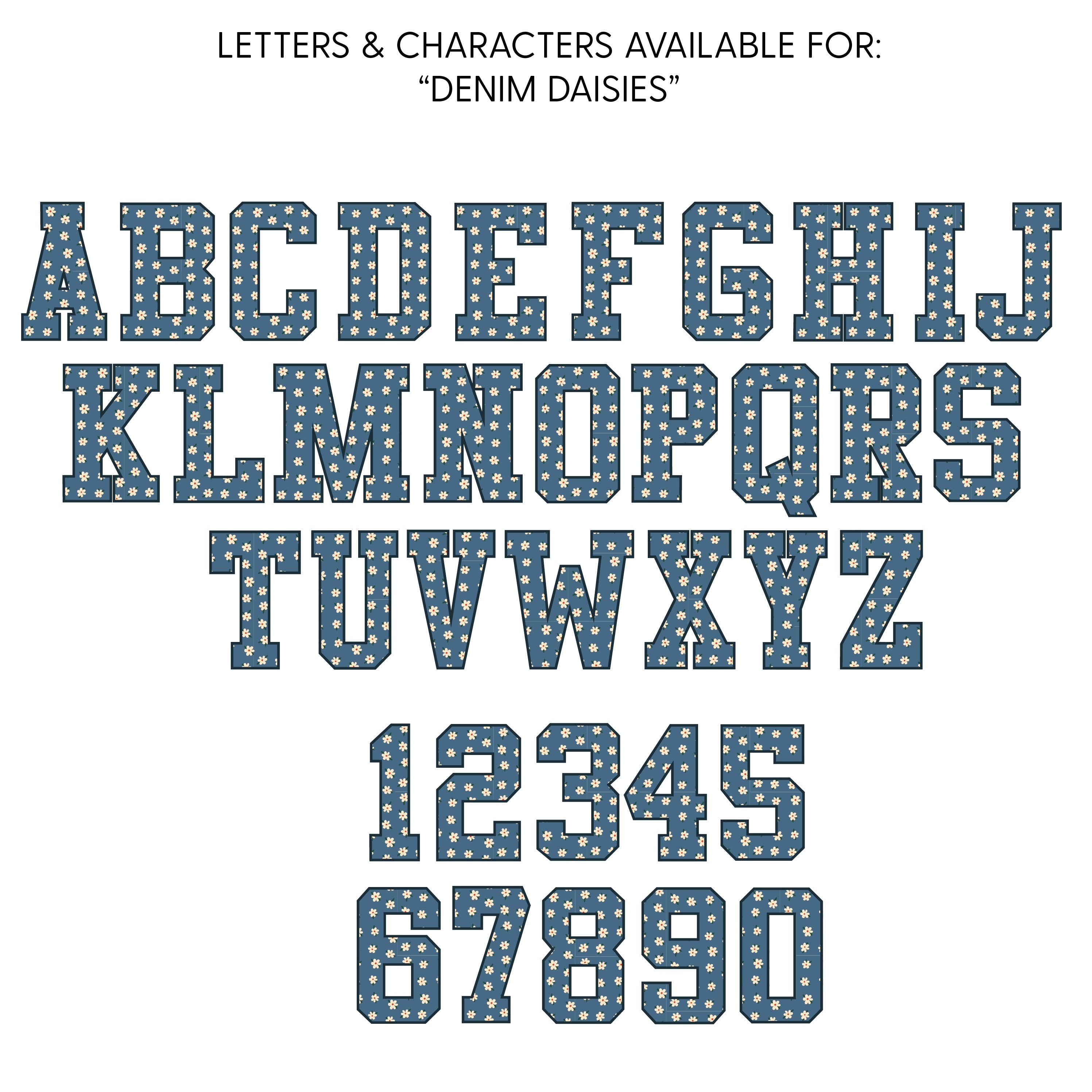 Denim Daisies - Semi-Custom - Child Hoodie Little Mama Shirt Shop LLC