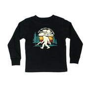 Big Foot - Hide And Seek World Champ - Child Black LONG SLEEVE Tee Little Mama Shirt Shop