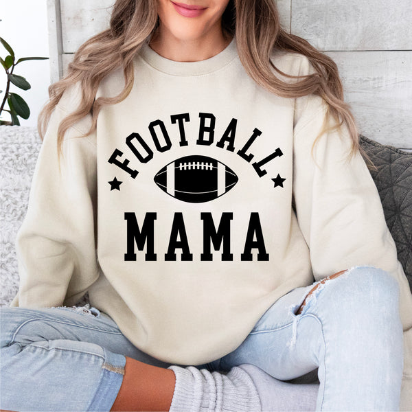 Football Mama (Stars) - BASIC FLEECE CREWNECK