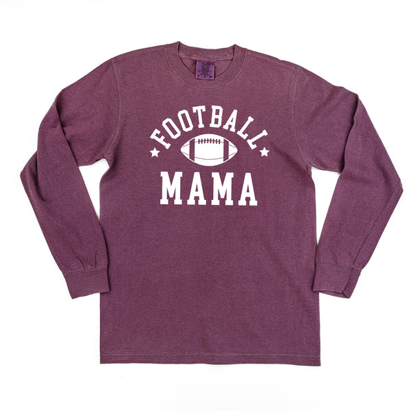 Football Mama (Stars) - LONG SLEEVE COMFORT COLORS TEE