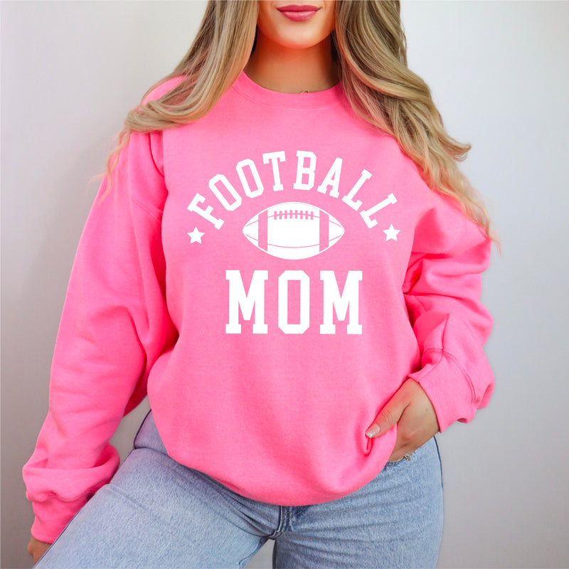 Football Mom (Stars) - BASIC FLEECE CREWNECK