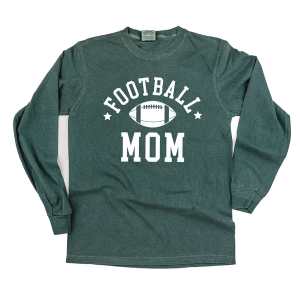 Football Mom (Stars) - LONG SLEEVE COMFORT COLORS TEE