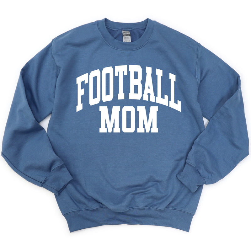 Varsity Style - FOOTBALL MOM - BASIC FLEECE CREWNECK