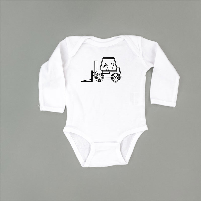FORK LIFT - Minimalist Design - Long Sleeve Child Shirt