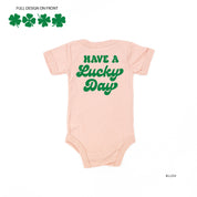 4 Shamrocks - Have a Lucky Day (f&b) - Infant Bodysuit/Tee Little Mama Shirt Shop
