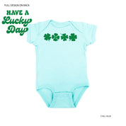 4 Shamrocks - Have a Lucky Day (f&b) - Infant Bodysuit/Tee Little Mama Shirt Shop