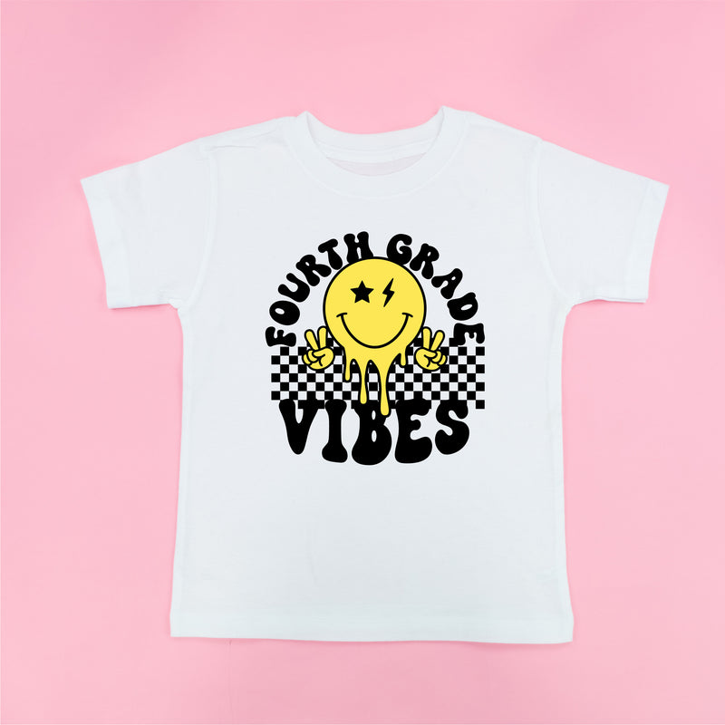 Fourth Grade Vibes - Peace Smiley - Short Sleeve Child Shirt