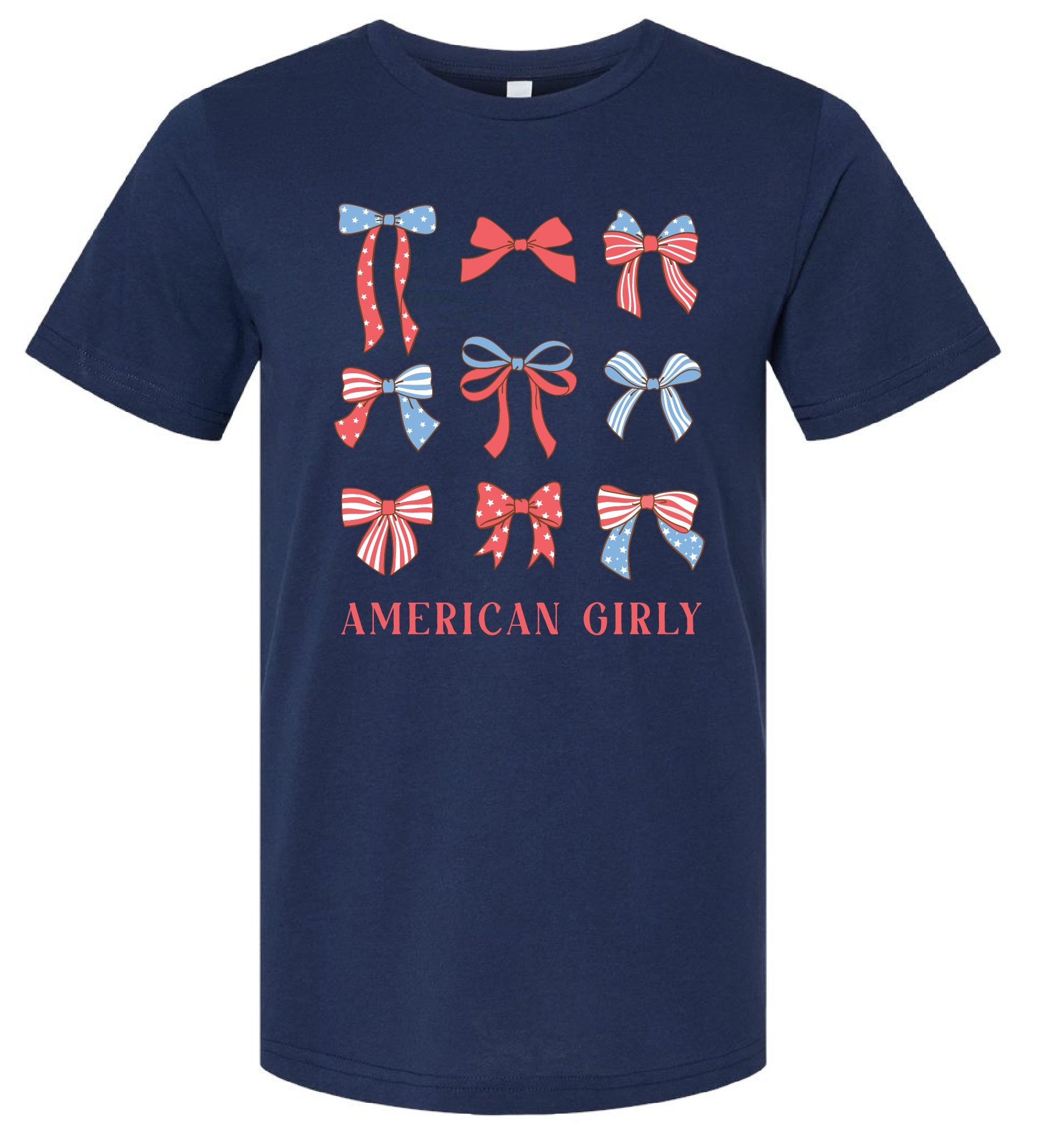 American Girly - Bows - Unisex Tee Little Mama Shirt Shop