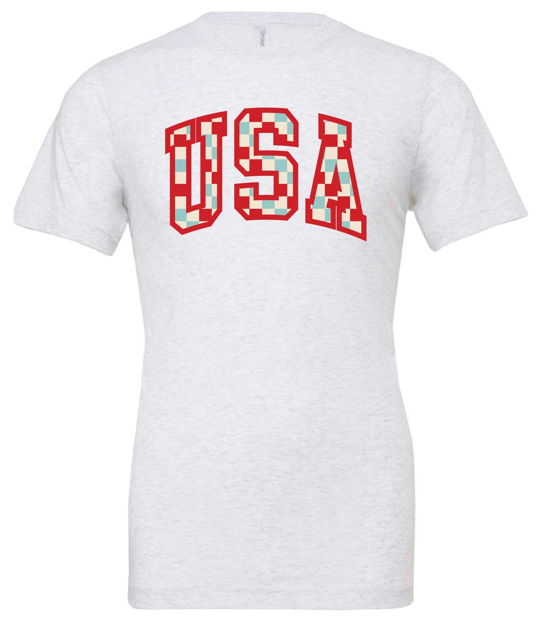 Checkered USA - Unisex Tee Little Mama Shirt Shop