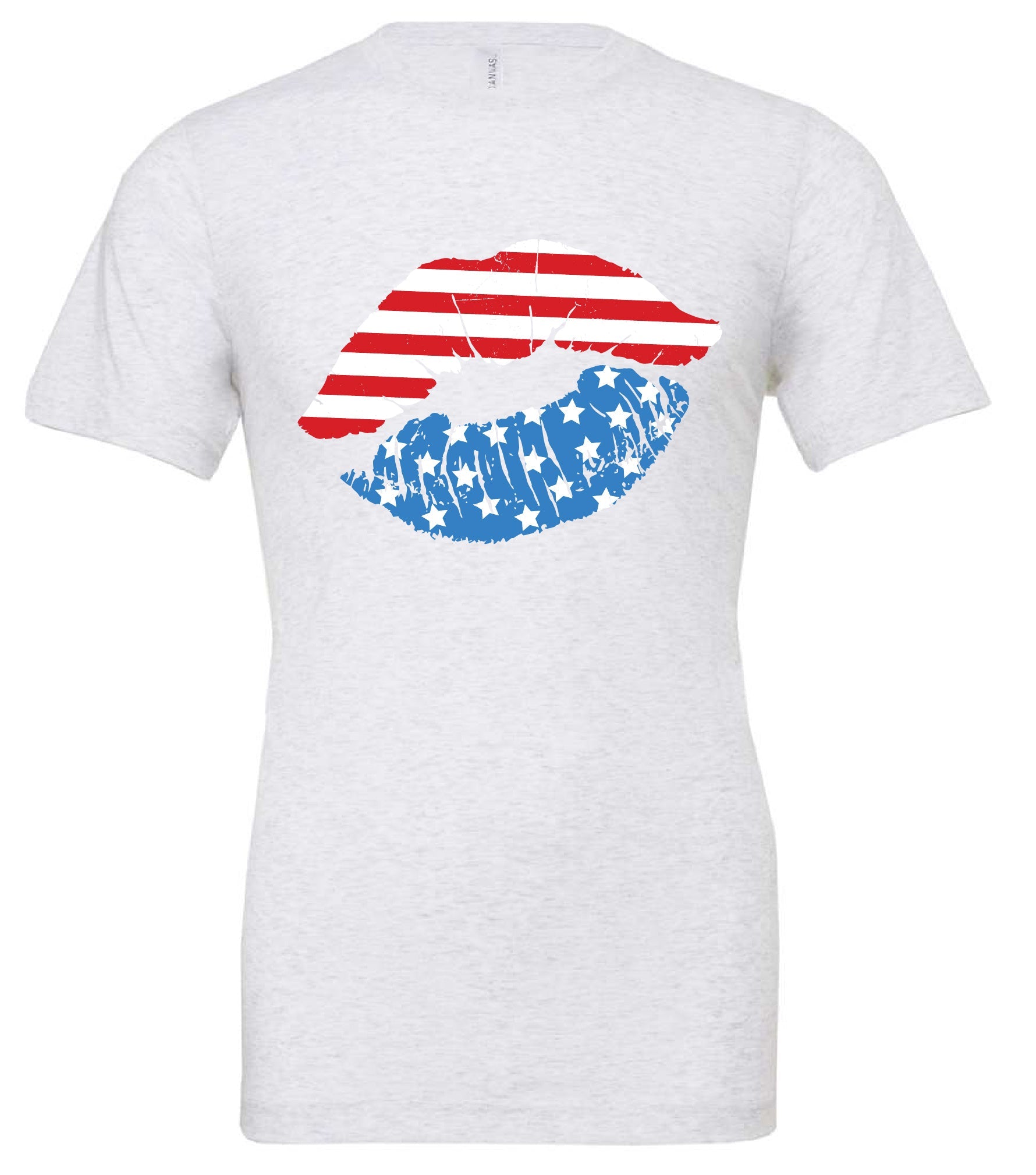 Patriotic Lips - Unisex Tee Little Mama Shirt Shop