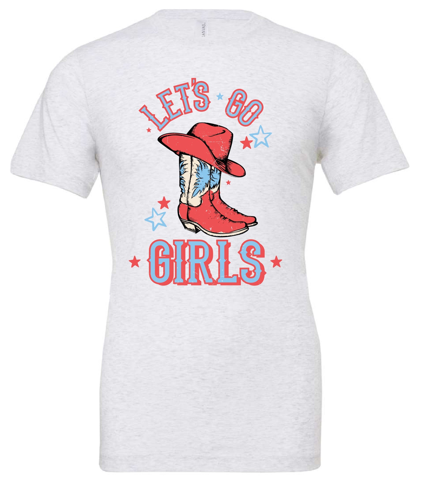 Patriotic Cowgirl - Let's Go Girls - Unisex Tee Little Mama Shirt Shop