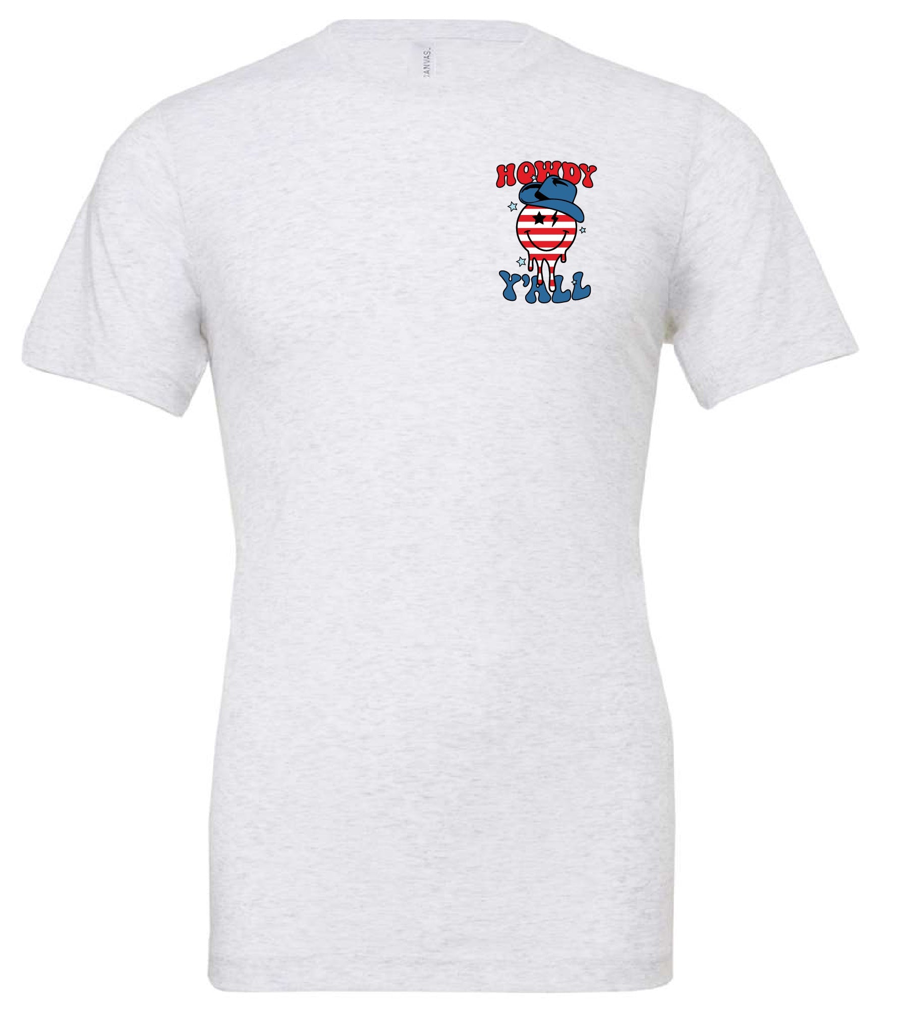 Howdy Y'all - Cowboy Smiley - Unisex Tee Little Mama Shirt Shop