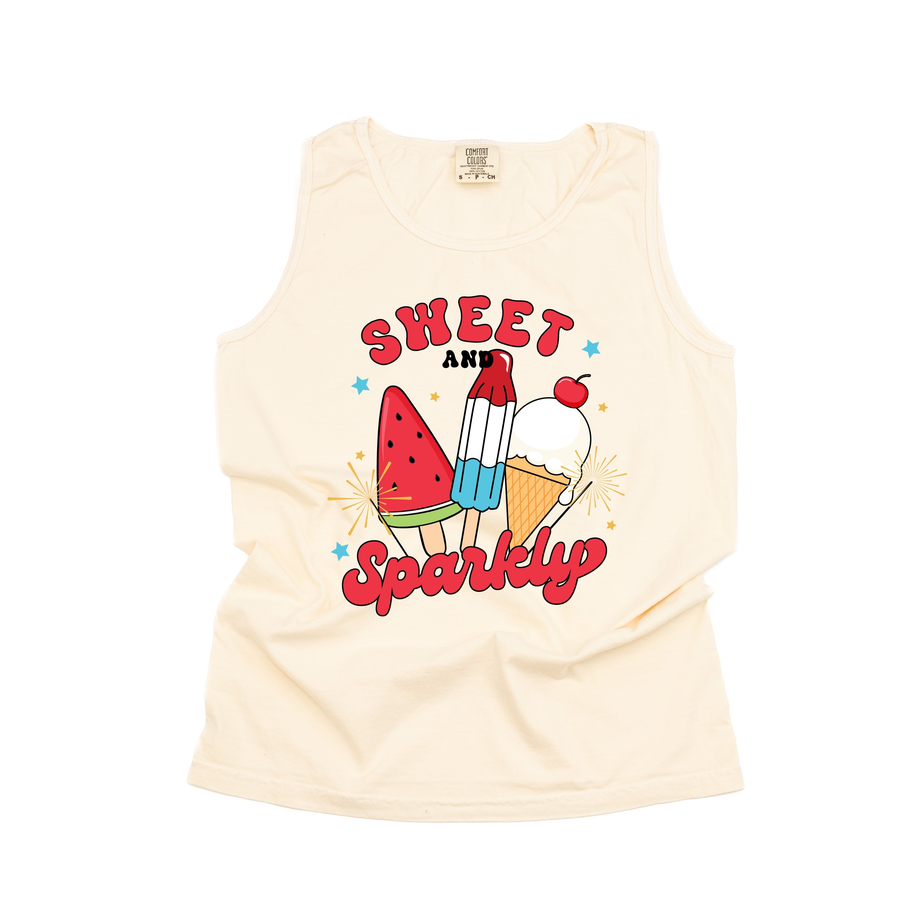 Sweet And Sparkly - Comfort Colors TANK Little Mama Shirt Shop LLC