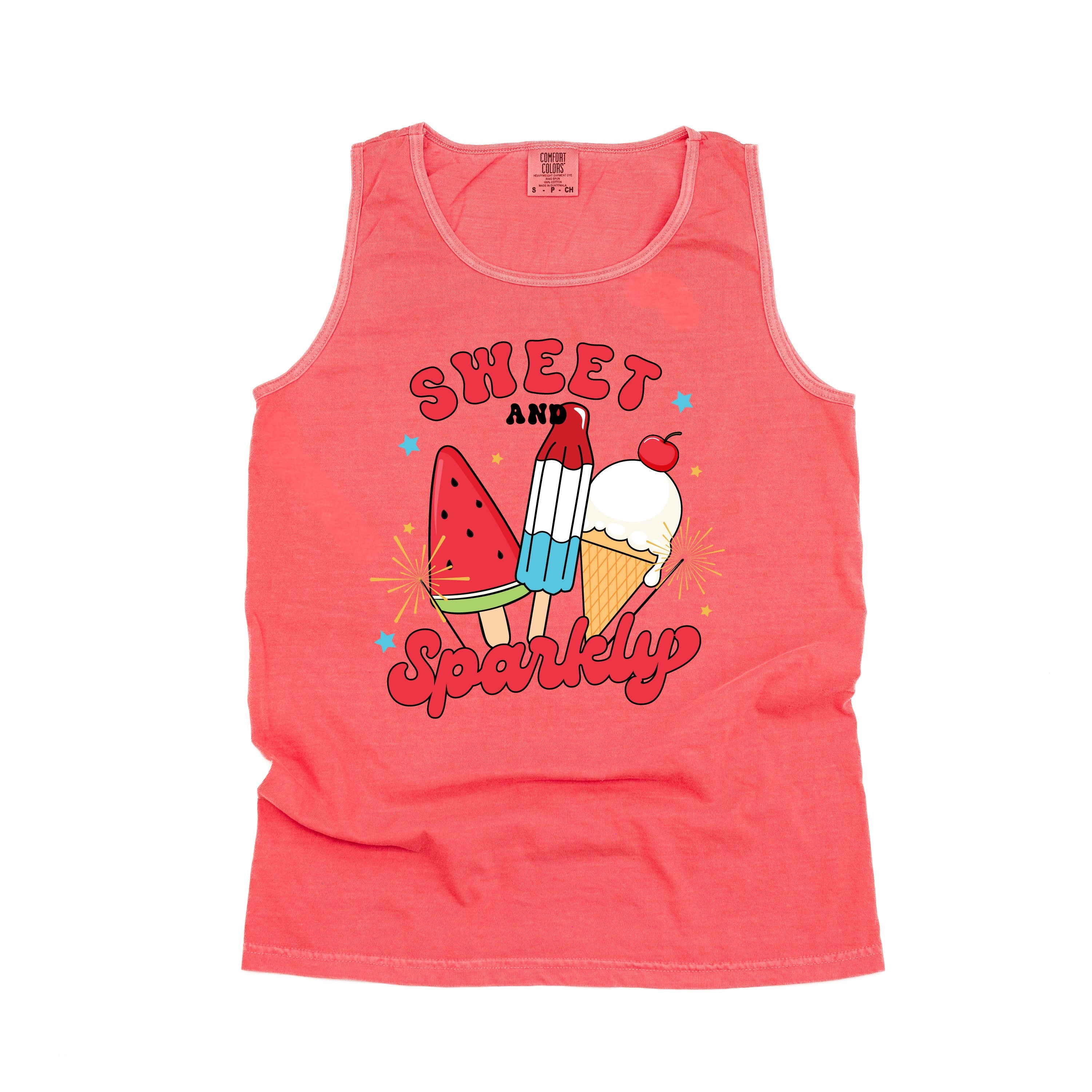 Sweet And Sparkly - Comfort Colors TANK Little Mama Shirt Shop LLC