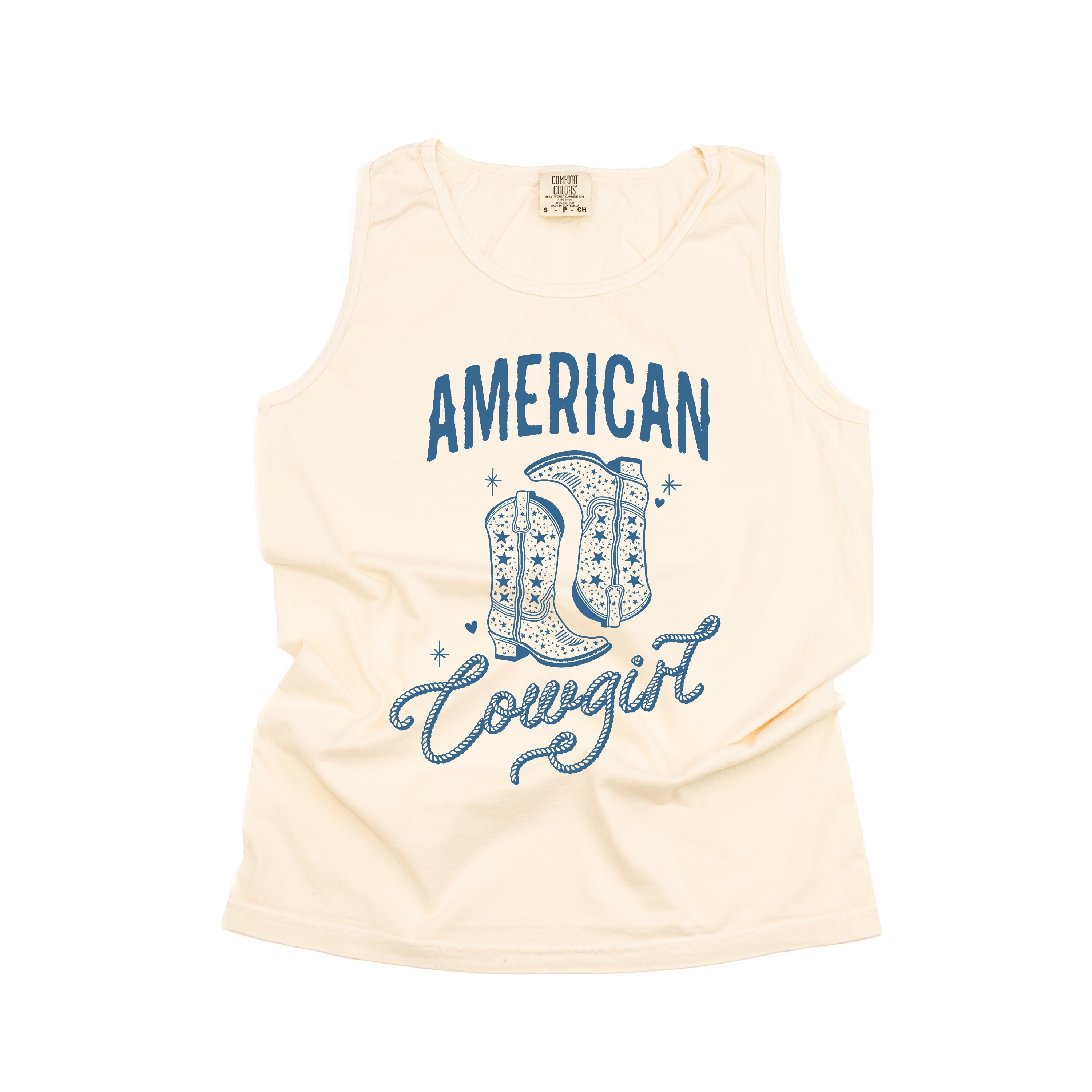 American Cowgirl - Comfort Colors TANK Little Mama Shirt Shop LLC