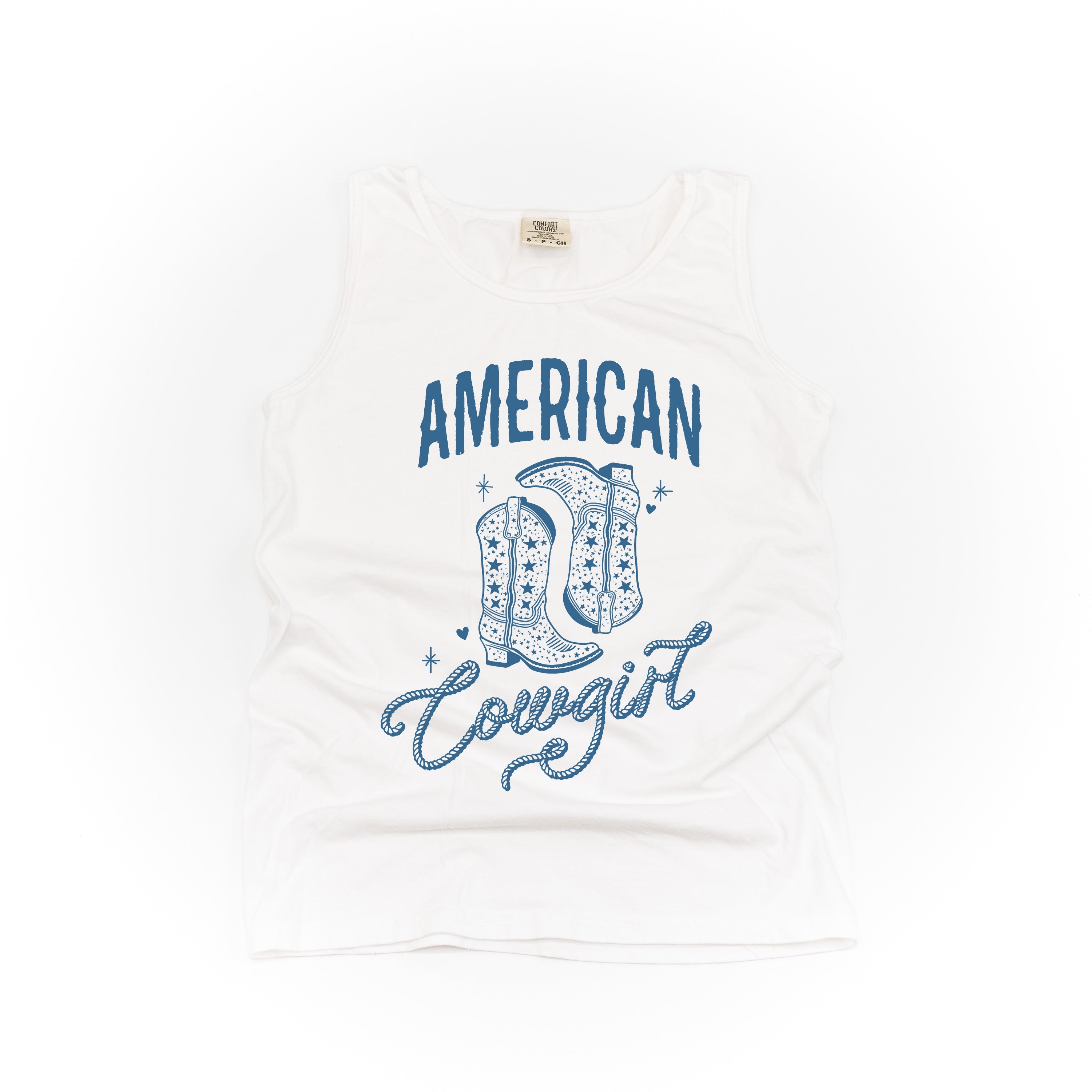 American Cowgirl - Comfort Colors TANK Little Mama Shirt Shop LLC
