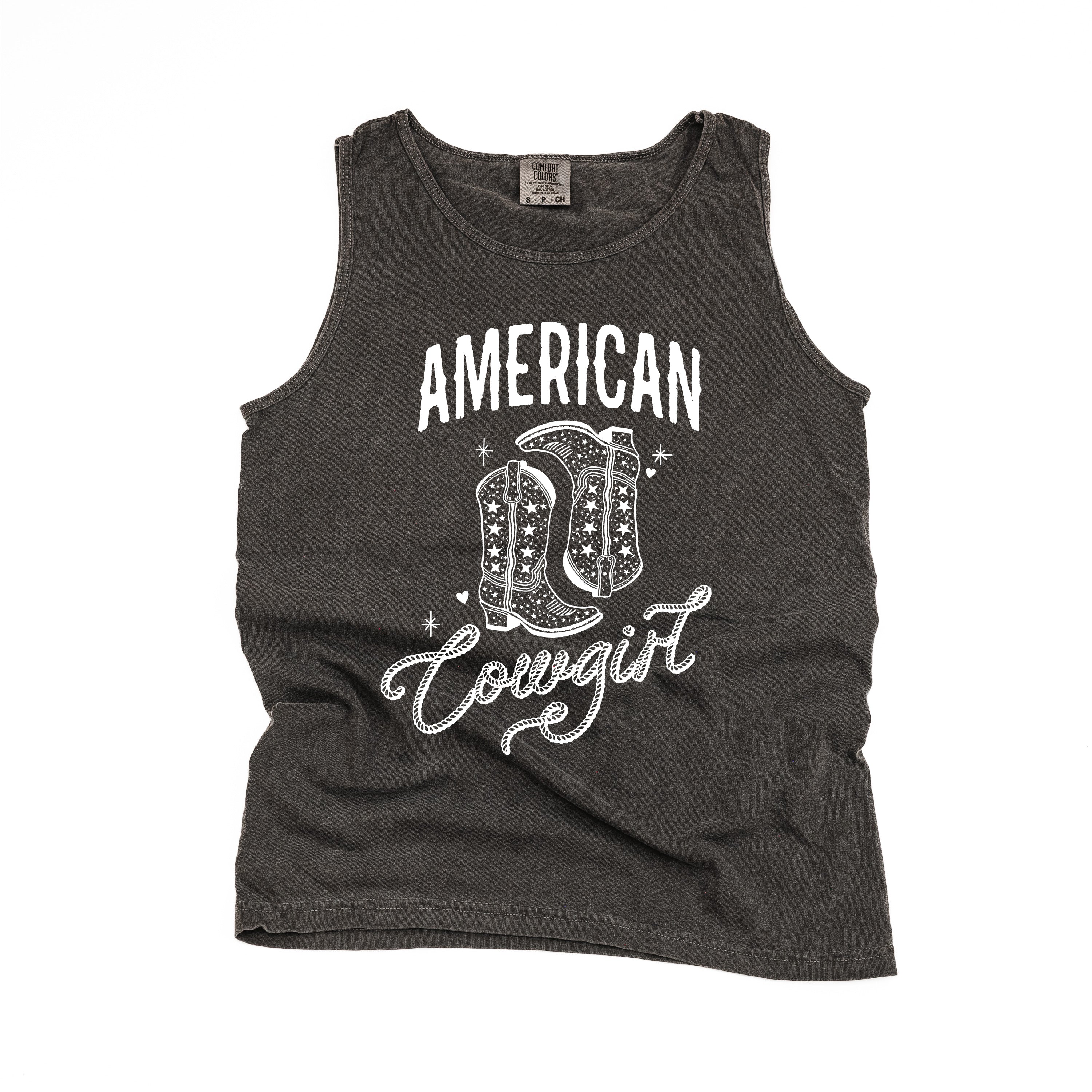 American Cowgirl - Comfort Colors TANK Little Mama Shirt Shop LLC