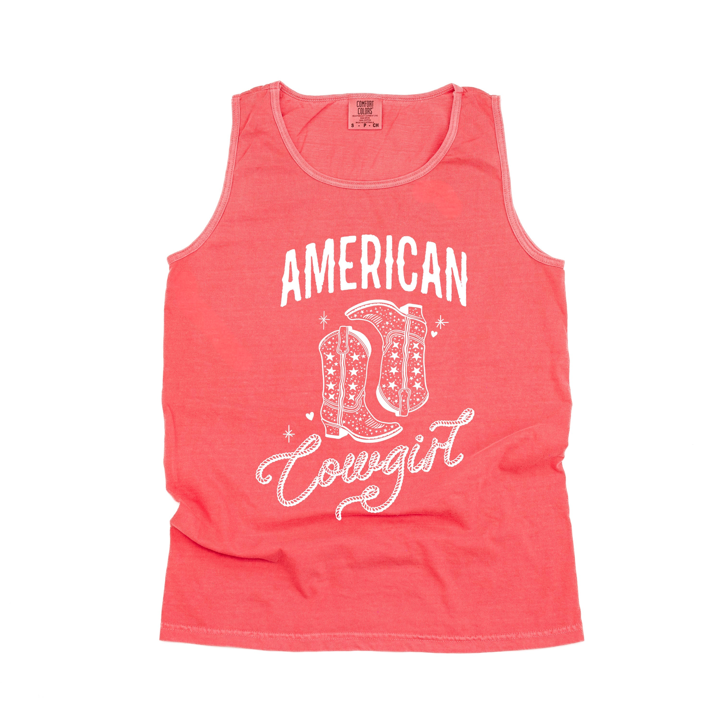 American Cowgirl - Comfort Colors TANK Little Mama Shirt Shop LLC