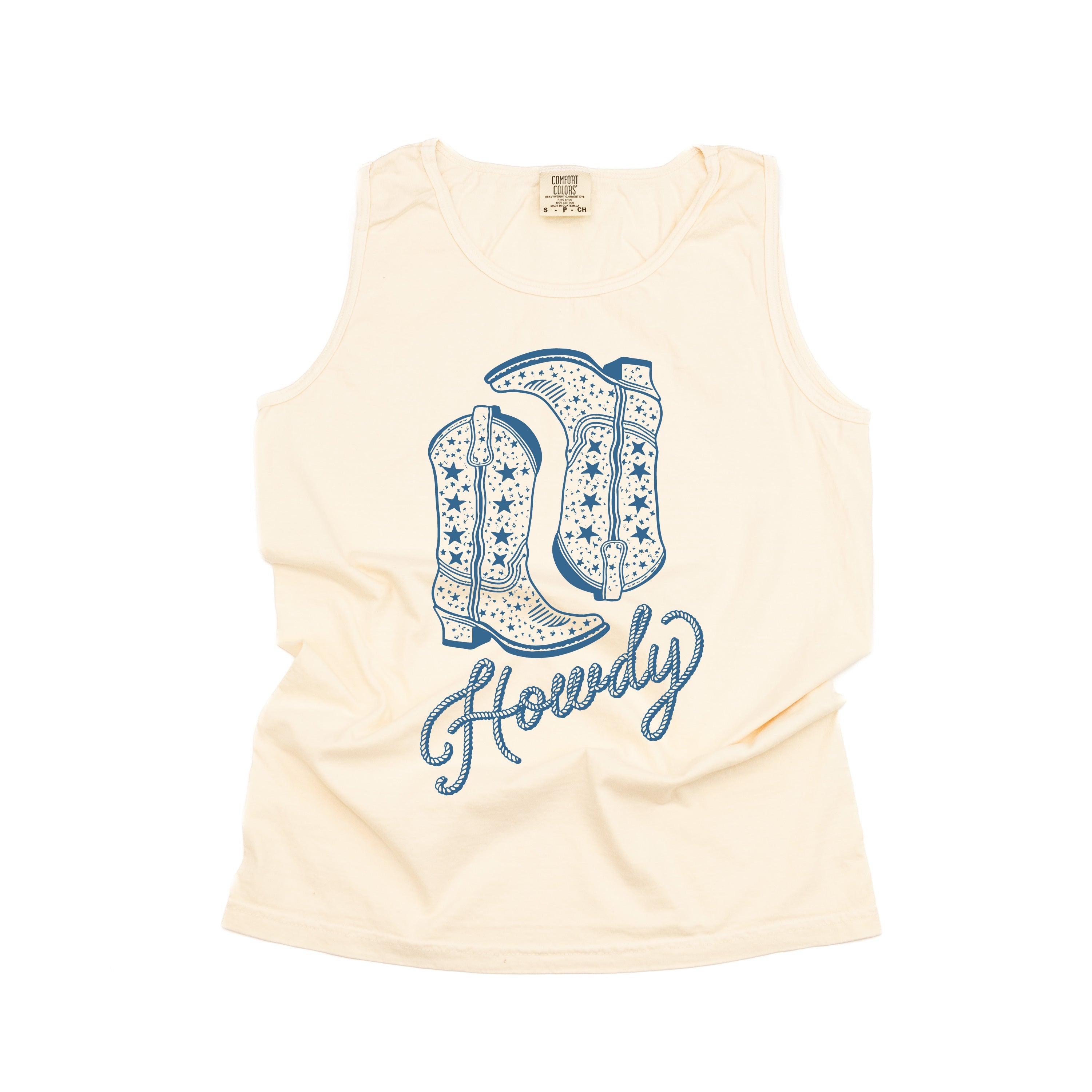  Cowboy Boots - Comfort Colors TANK Little Mama Shirt Shop LLC