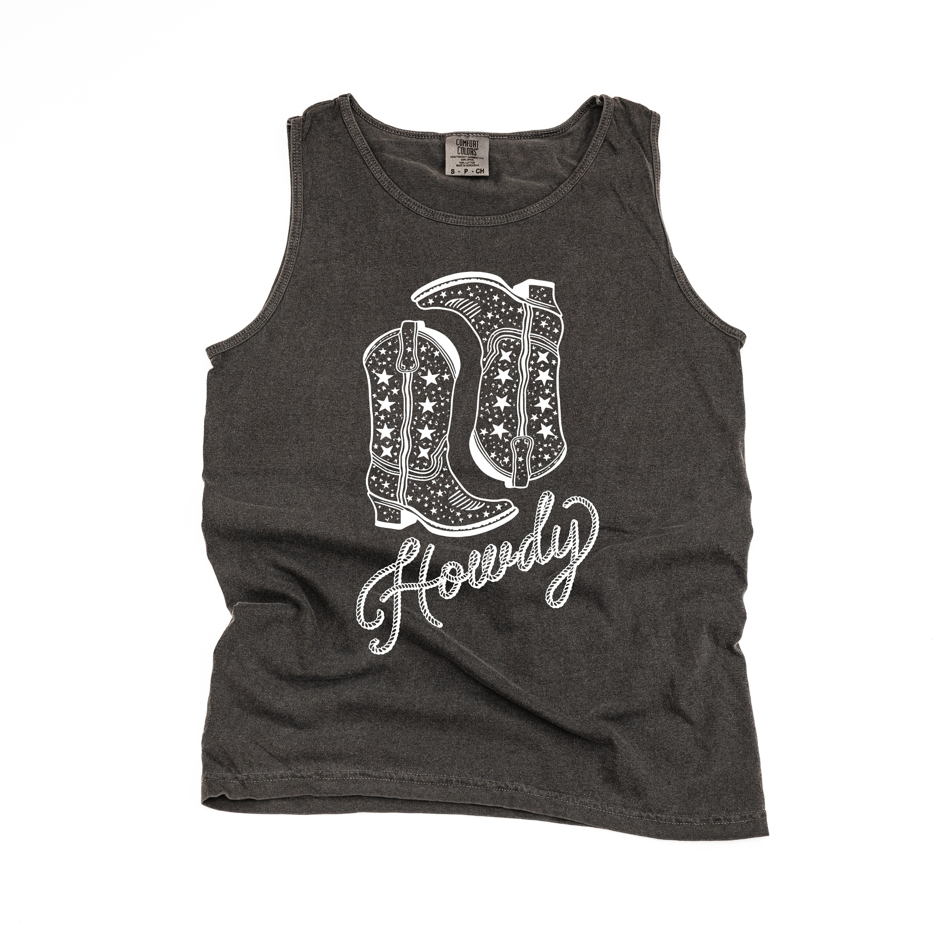  Cowboy Boots - Comfort Colors TANK Little Mama Shirt Shop LLC
