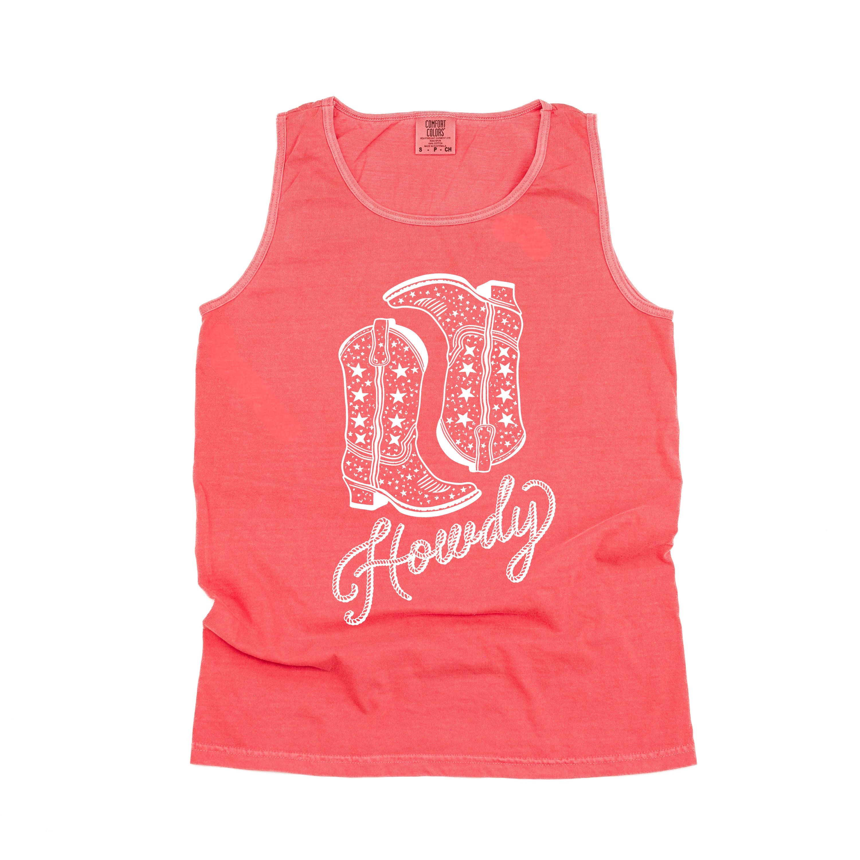  Cowboy Boots - Comfort Colors TANK Little Mama Shirt Shop LLC