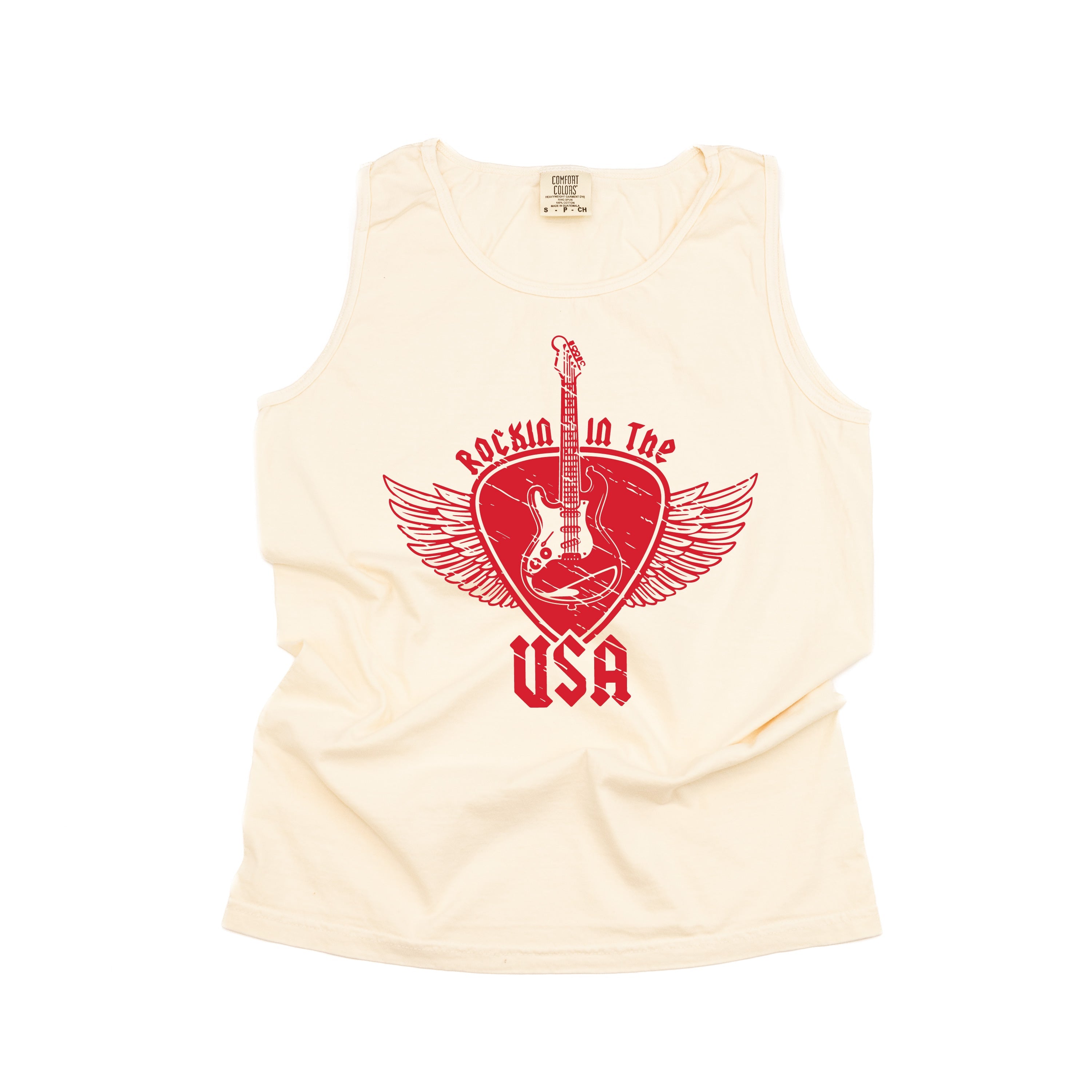 Rockin In The USA - Comfort Colors TANK Little Mama Shirt Shop LLC