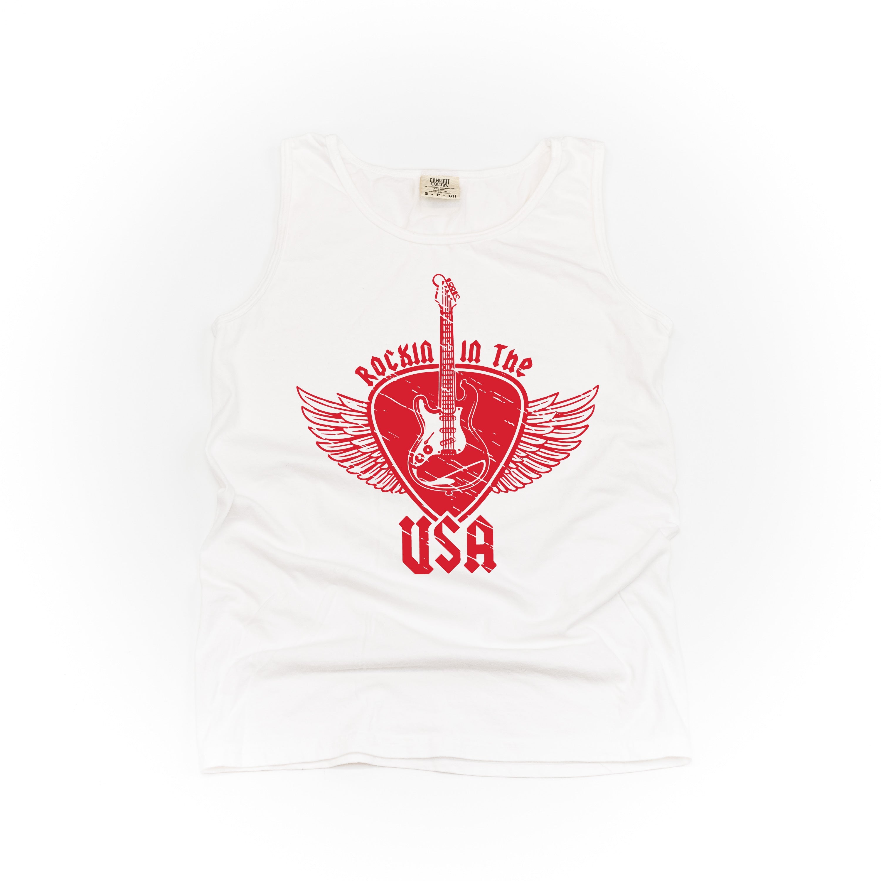 Rockin In The USA - Comfort Colors TANK Little Mama Shirt Shop LLC