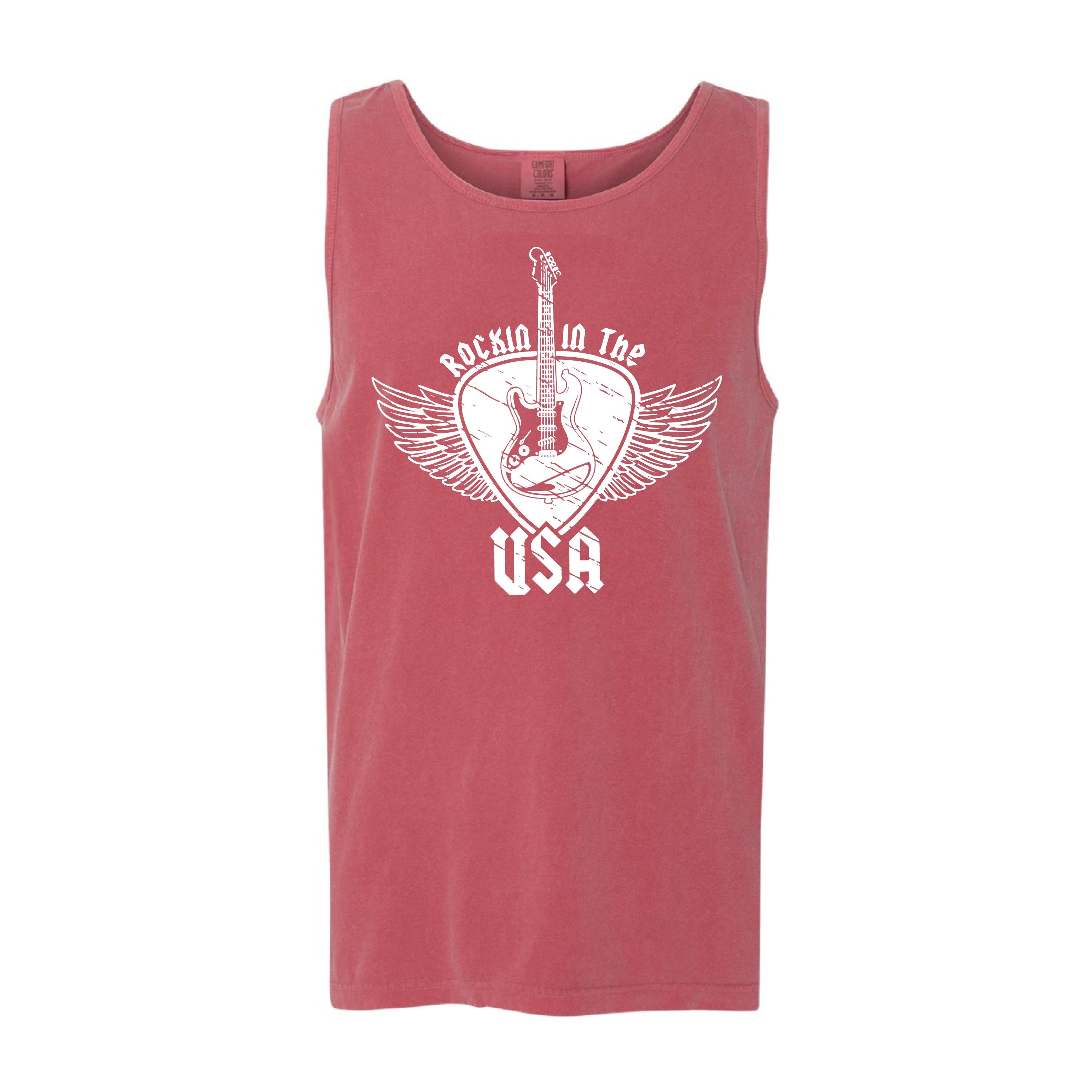 Rockin In The USA - Comfort Colors TANK Little Mama Shirt Shop LLC